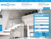 Tablet Screenshot of dental-concepts.com